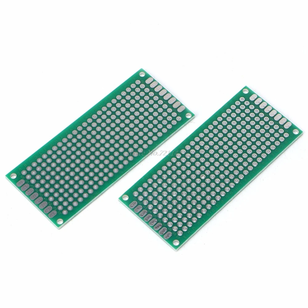 Двухсторонний прототип 10 шт. 3х7 см DIY PCB Луженая Стекловолоконная универсальная