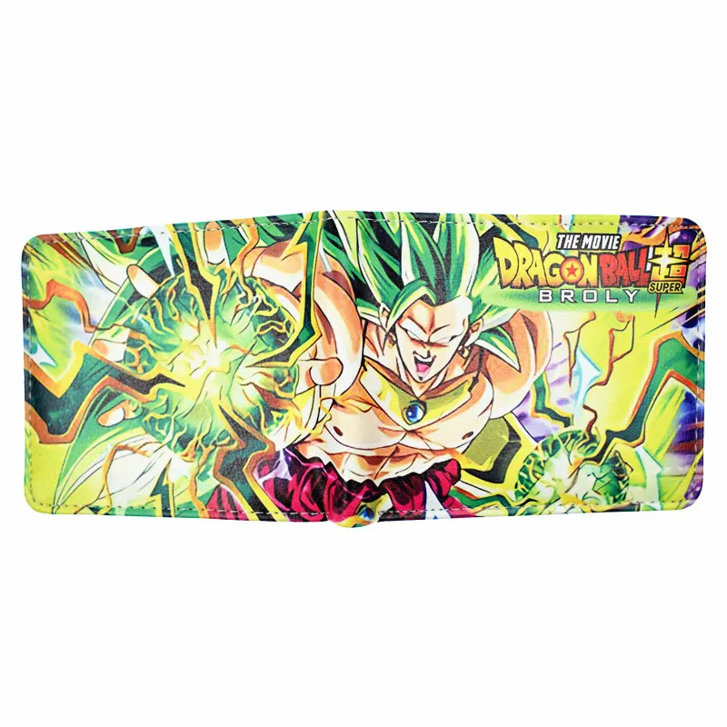QY1911815 Новое поступление, кошелек Dragon Ball Z, аниме Dragon Ball Super Broly, мужской кошелек с сумкой для монет, кошельки на молнии, короткий кошелек - Цвет: QY1911815