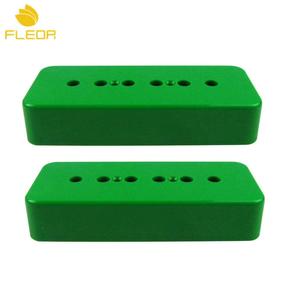 FLEOR 2 шт. P90 Soapbar Чехлы для электрогитары Пластиковые чехлы шеи и моста P 90