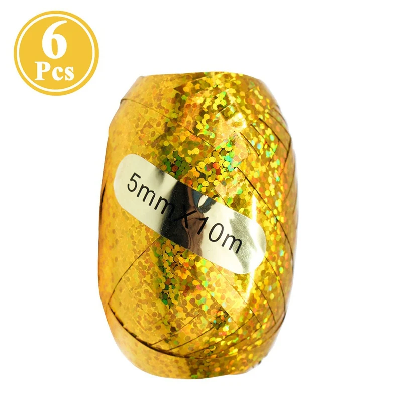 Gold Balloon Ribbon 10 шт смешанный воздушный шар "Конфетти" украшения для дня рождения для детей и взрослых пол раскрывает Babyshower Свадебные выпускные принадлежности - Цвет: Gold Balloon Ribbon