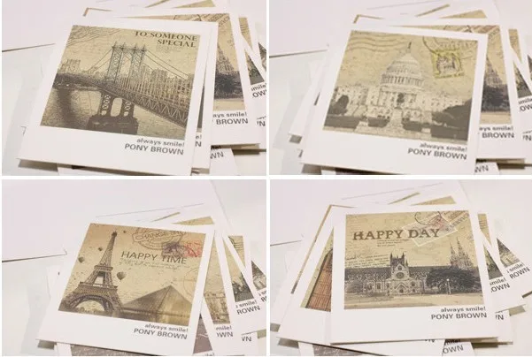 40 шт. набор винтажных мини-открыток поздравительные открытки благословения для