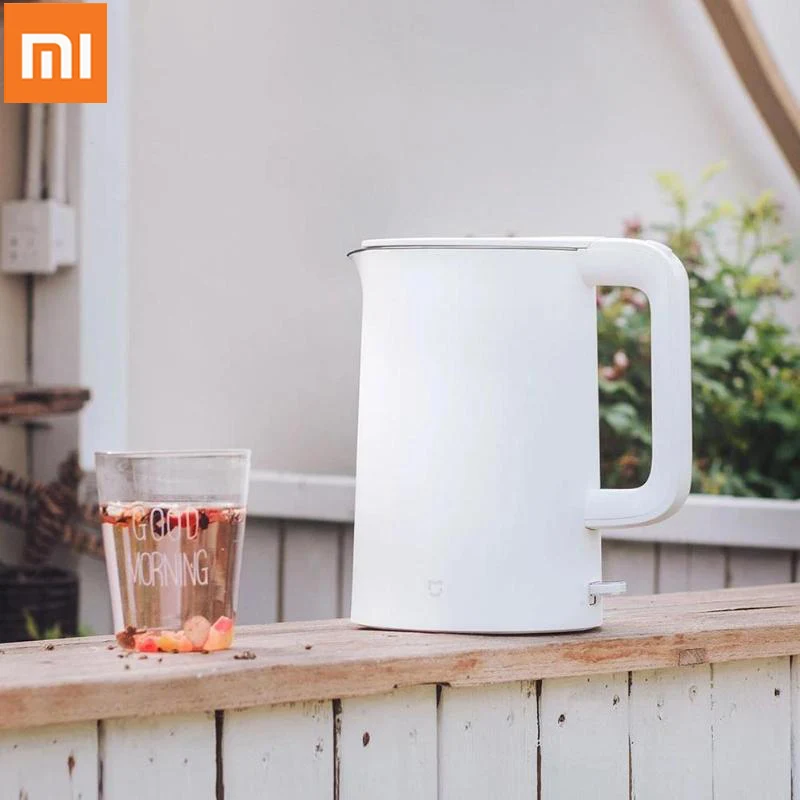 Xiaomi Mijia 1.5L электрический чайник для воды ручной мгновенный нагрев Электрический чайник для воды с автоматической защитой от помех проводной чайник