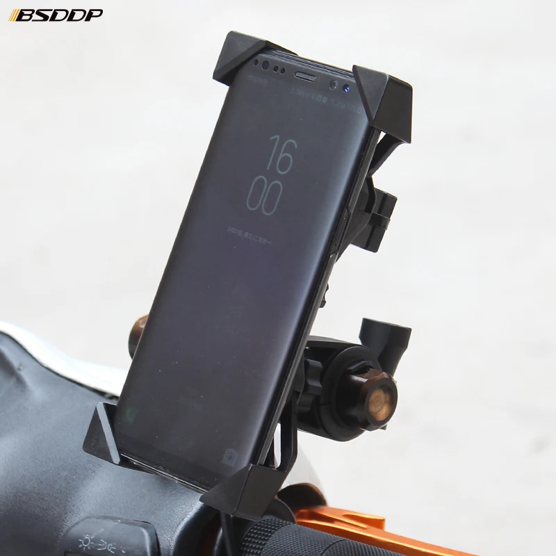 Bike Motorcycle GPS USB cell Phone Holder 360 Rotatable Handlebar Rearview Mirror Mobile firmly shockproof For Suzuki | Автомобили и
