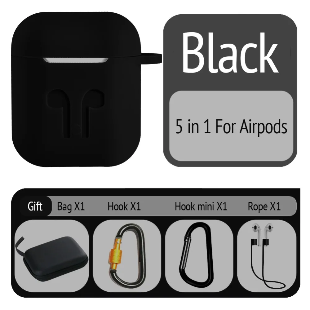 ТПУ Силиконовые Bluetooth беспроводные наушники чехол для AirPods защитный Аксессуары
