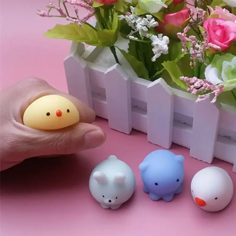 5 шт. Забавный мультфильм животное выдавливание декомпрессии игрушки куклы гайки