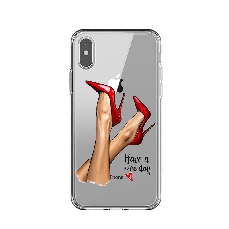 

VOGUE Queen Princess Girl Female boss coffee Soft Silicone phone Case For iPhone 11 Pro Max 5S SE 6 6s 7 8 Plus X XS XR XS MAX