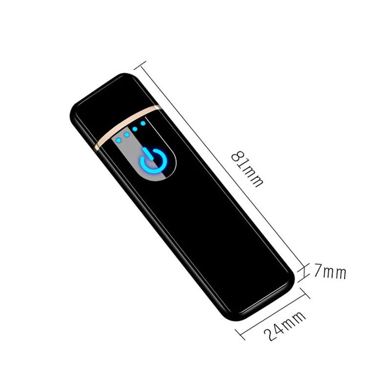Электронная USB Зажигалка для зарядки ветрозащитная металлическая зажигалка