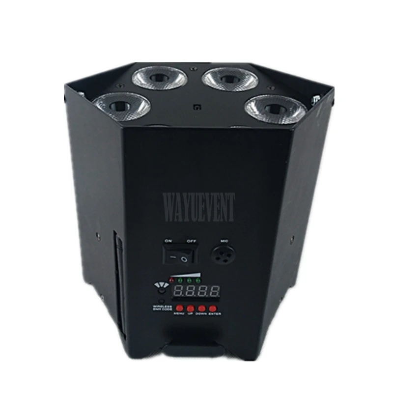Бесплатная доставка ночной клуб freedom Lighting 6x18 Вт RGBWAUV 6в1 на батарейках сценические