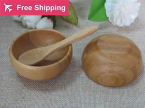 2510 шт.комплект, Бамбуковая маска, маленькая чаша, сделай сам, изысканная бамбуковая чаша с бамбуковой ложкой, маска, инструменты, контейнер для макияжа