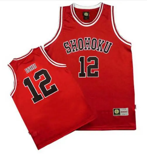 No 12 Ishii Shohoku школы баскетбольной команды Sakuragi Hanamichi Джерси футболка спортивная одежда Униформа аниме SLAM DUNK Джерси Косплей Костюм - Цвет: No 12 Ishii