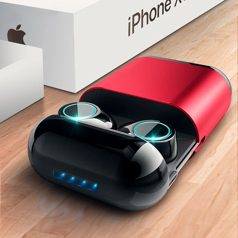 Беспроводные Bluetooth наушники TWS стерео гарнитура с микрофоном и зарядным