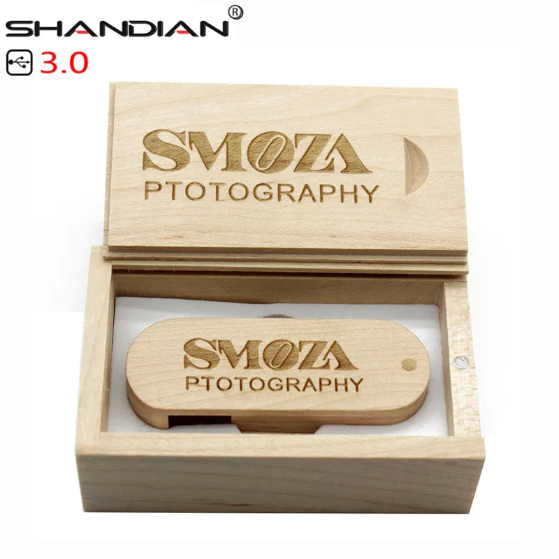 SHANDIAN USB 3,0(10 шт. бесплатный логотип) деревянный портативный USB флеш-накопитель 4 ГБ 8 ГБ 16 ГБ 32 ГБ 64 Гб карта памяти U dick свадебные подарки