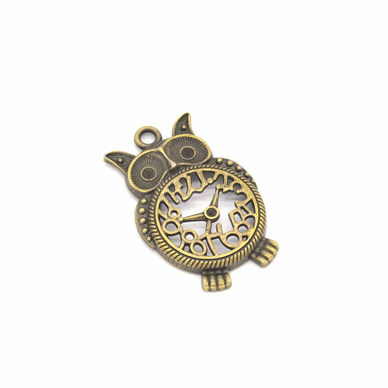 

10pcs Owl Clock Charms DIY Jewelry Making Pendant Fit Bracelets Necklaces Earrings Handmade Crafts