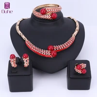 imitation pearl jewelry sets for women african beads jewelry set wedding crystal bridal dubai necklace earring jewelery costume