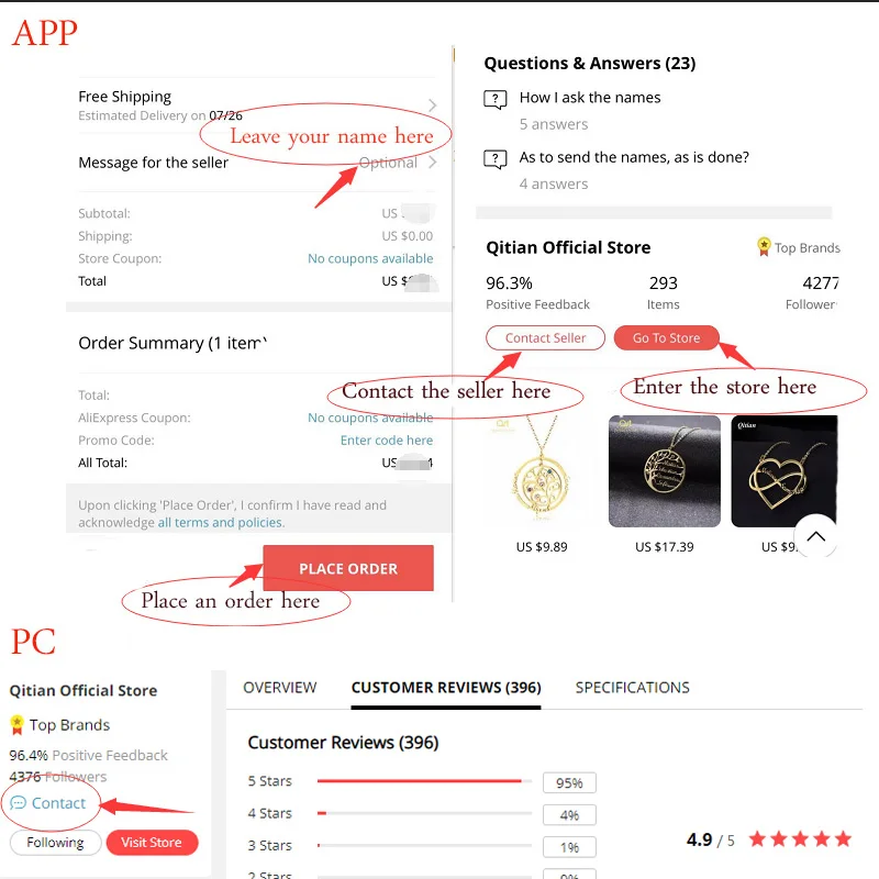QItian индивидуальные нержавеющей стали имя ожерелье s персонализированные ожерелье-ошейник с буквами кулон ювелирные изделия