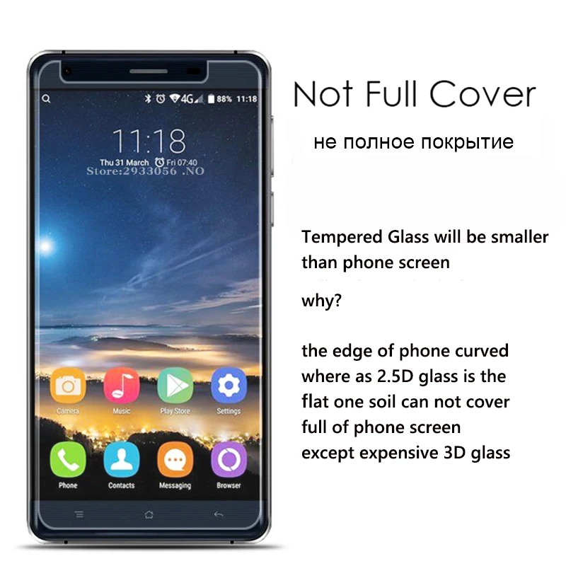 Закаленное стекло 9H 2.5D Для Doogee X5 Pro/X6/X5 Max Pro/ X7 Pro/F5/F3 Высококачественная Защитная
