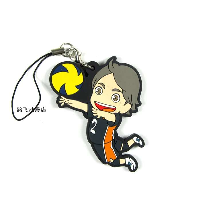 Аниме модель Haikyuu фигурка Хината Shoyo Tanaka Ryunosuke Takeda Iitetsu Sugawara Koushi резиновый брелок