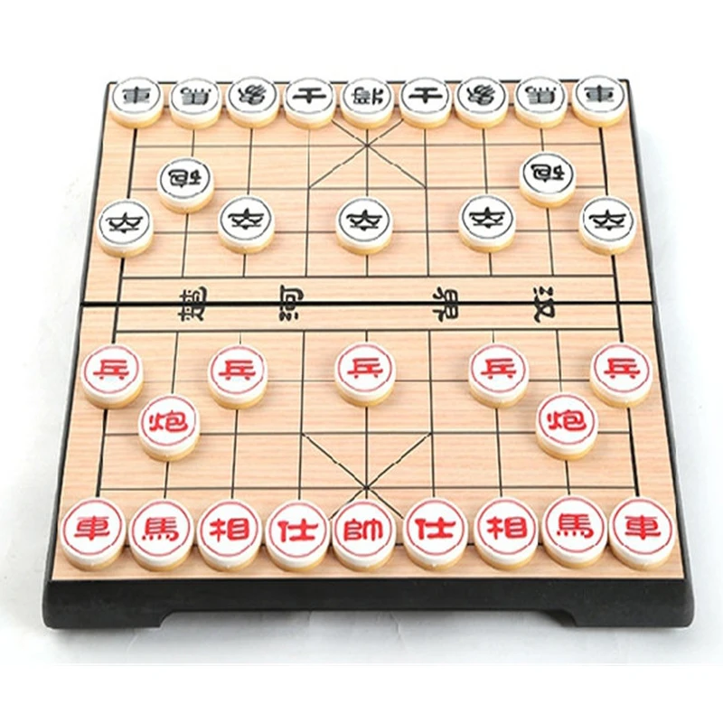 Портативный Китайский Шахматный набор Xiangqi магнитная Складная Настольная игра