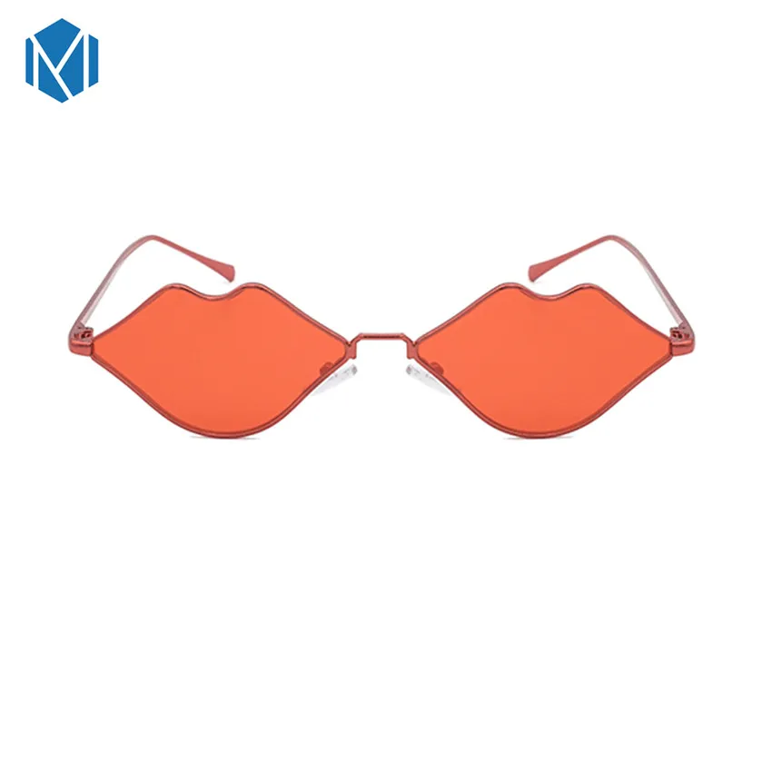 MISM Sexy Lip Shape Sunglasses Women Cute Metal Frame Sun Glasses Party Ladies Oculos Gafas De Sol Mujer Okulary Zonnebril Dames |