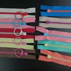 10 шт. контрастный цвет 3 # Смола молнии подъемное кольцо Цитата молния DIY аксессуар ручной работы шитье ремесло сумка материал одежды молнии