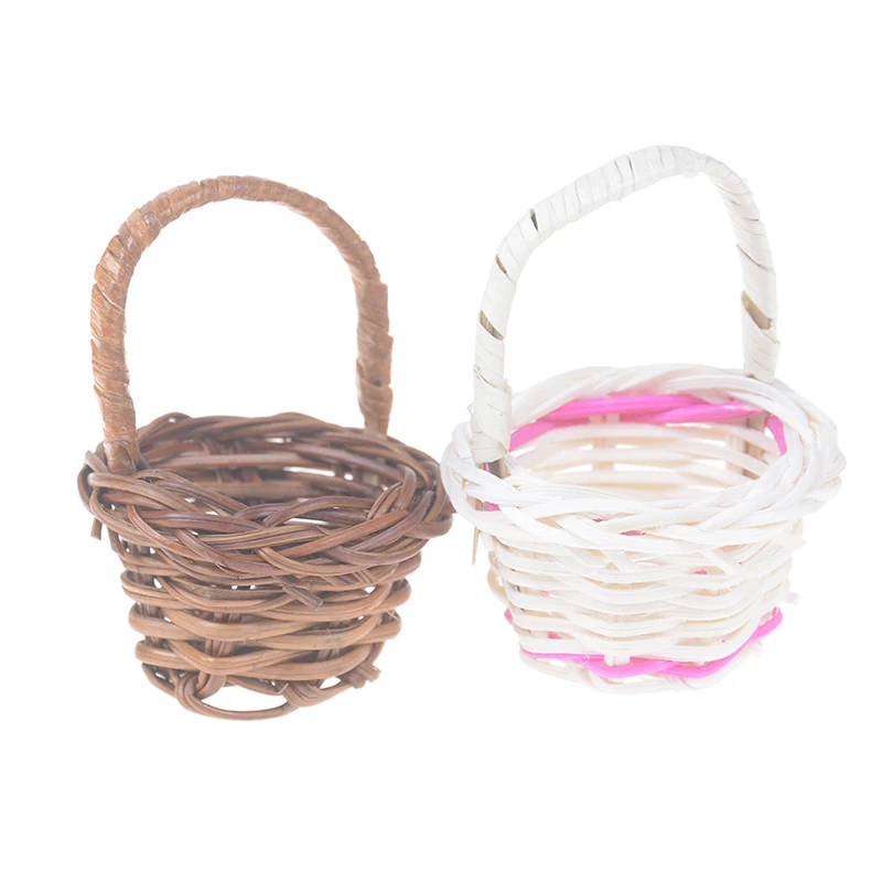 1 шт. плетение ротанга хранилище корзина для фруктов косметика чай пикник коробка