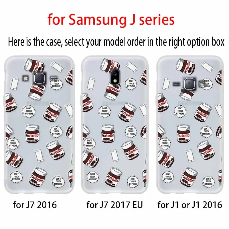 Мягкий силиконовый чехол с шоколадной едой Tumblr Nutella для телефона Samsung Galaxy j6 J8 J7 J5 J3