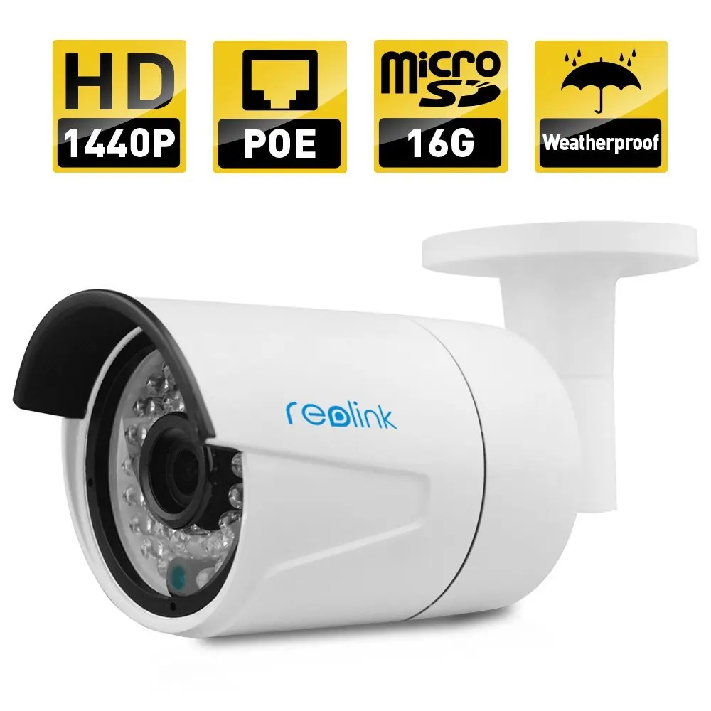 Reolink RLC 410S 1440 P безопасности POE ip камера Встроенный 16 ГБ Micro SD карты Открытый