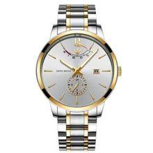 Hot sale quartz All steel brand aaa luxury mens watches top quality day date men dress designer wristwatch wholesale mens gifts