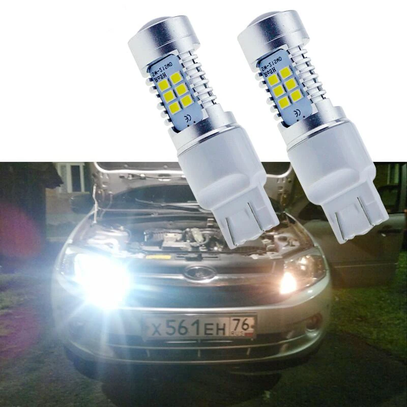 2 шт. T20 7443 SRCK Pin Светодиодный 21 SMD высокомощный Боковой светильник и стоп s лампы