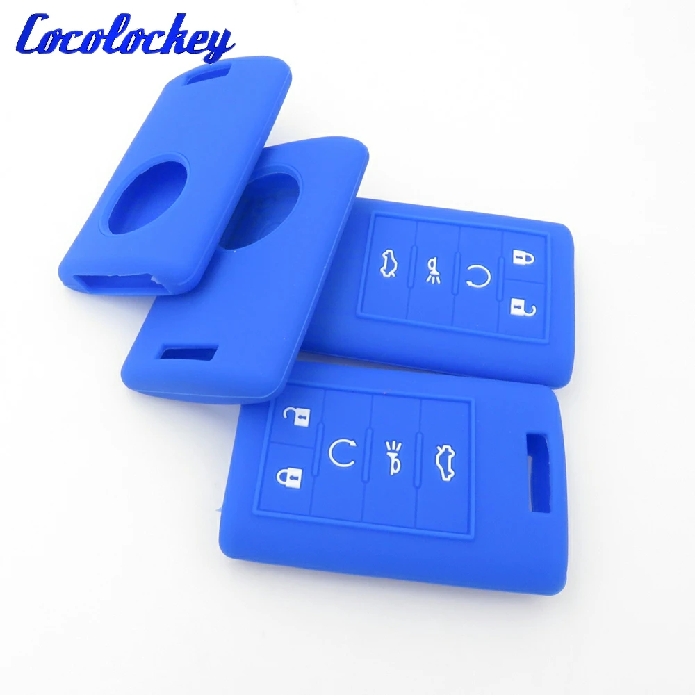 Cocolockey силиконовый чехол для ключей с дистанционным управлением CADILLAC Smart Remote Fob