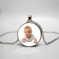 handmade personality photo family photo baby child dad mom brothers sisters grandparents necklace handmade private customized