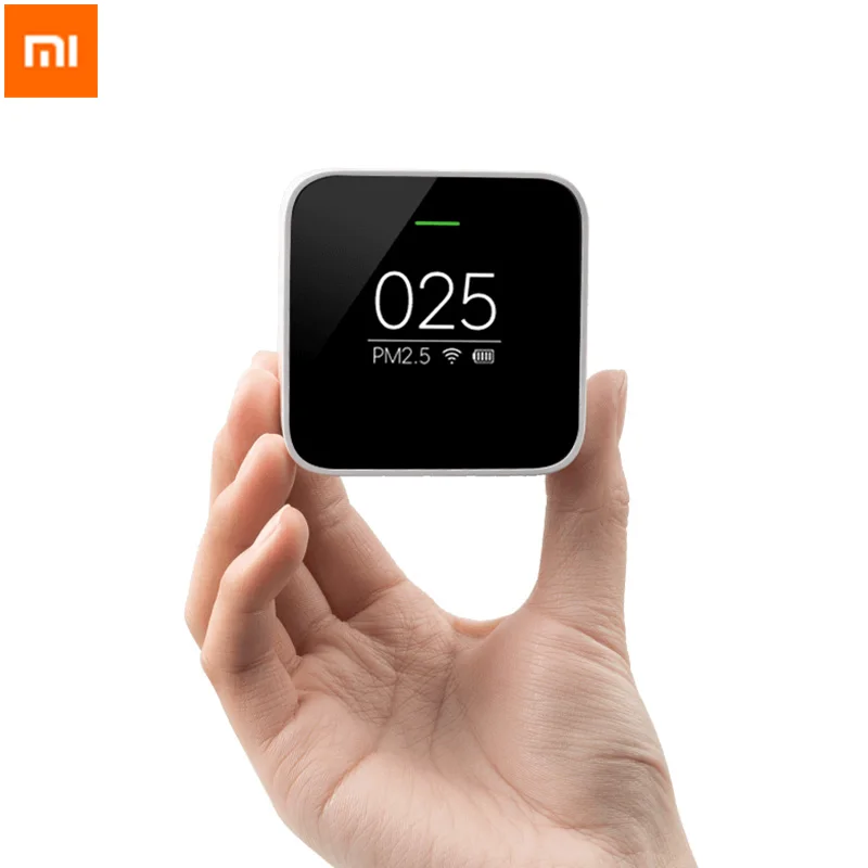 Xiaomi Mi PM2.5 детектор знать свой воздух в любое время в любом месте помогает отслеживать в реальном времени качество воздуха Режим часов милый портативный - Цвет: Черный