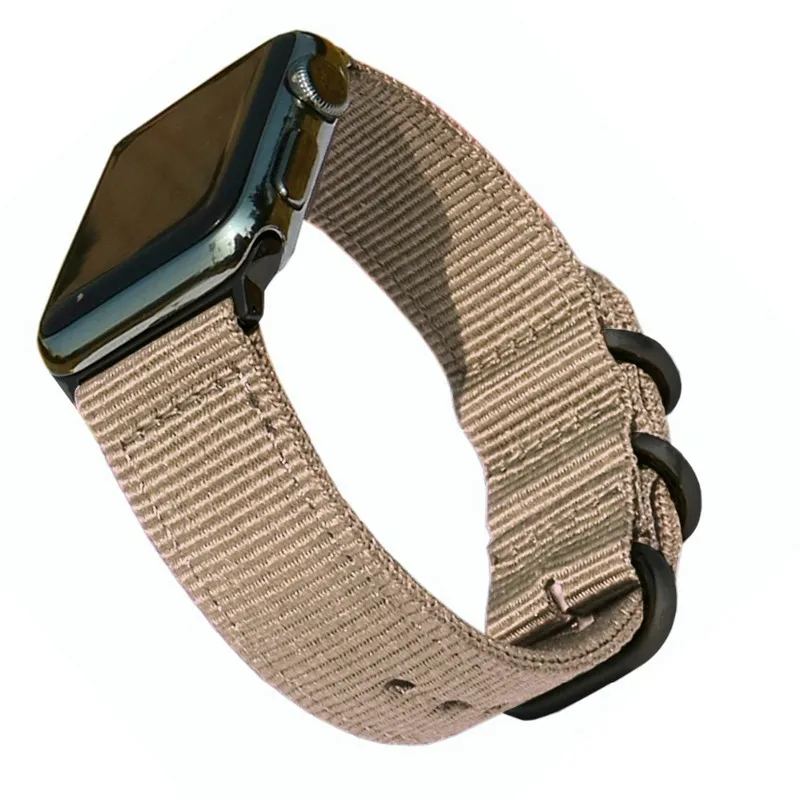 Лидер продаж нейлон спортивные Apple Watch ремешок Совместимость 4/3/2/1 для Для мужчин и