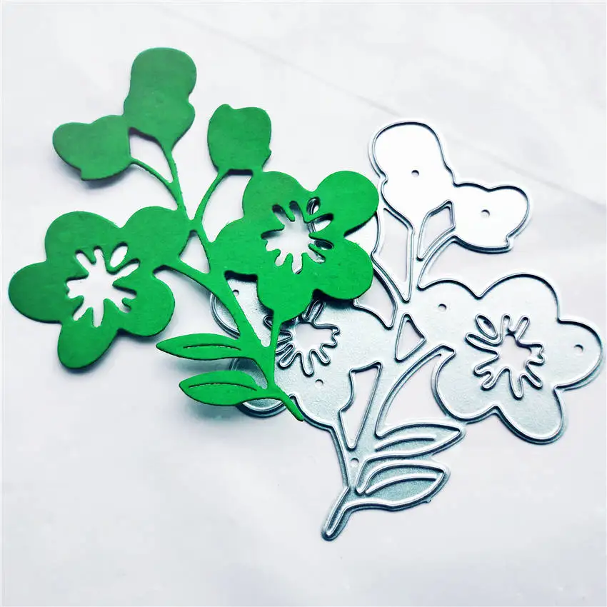 Wild flower old metal cutting die practice hands-on DIY clip art album craft mold scrapbook | Дом и сад
