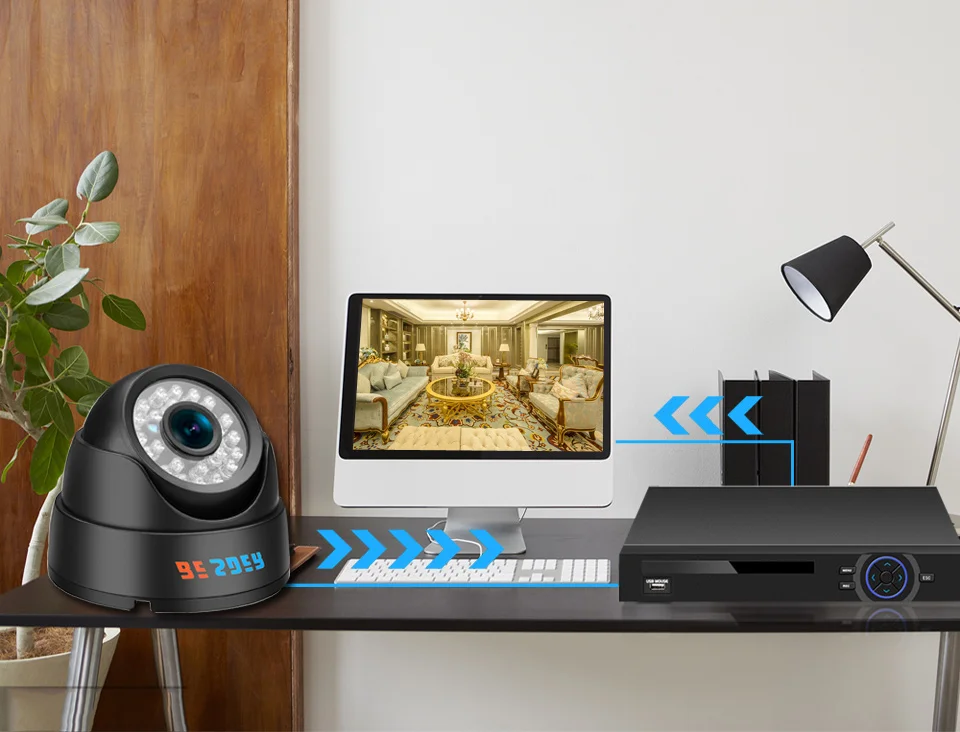 Besder широкоугольная HD 720P 960P 1080P проводная и беспроводная ip-камера P2P электронная сигнализация Домашняя безопасность Wifi ip-камера с 64G TF слотом для карт