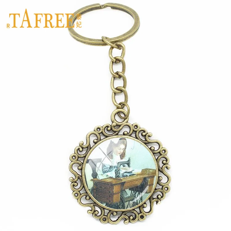TAFREE новая швейная машина брелок для ключей женская сумка очаровательные