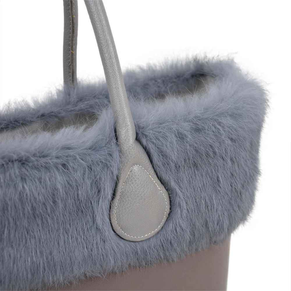 Tanqu плюшевой отделкой для O BAG термальность плюшевое украшение кроличий мех