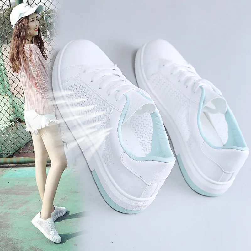 Fashion Women Casual Shoes Suede Leather Platform Sneakers Ladies White Trainers Chaussure Femme Sexemara Summer Mesh | Обувь