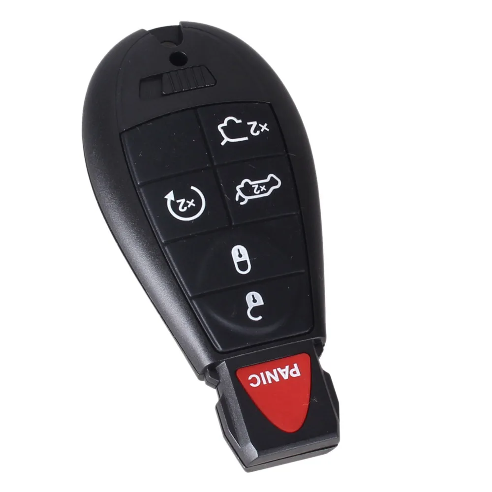 Dandkey 6 кнопочный дистанционный умный чехол для ключей Uncut Blade Chrysler Jeep Dodge Grand Caravan