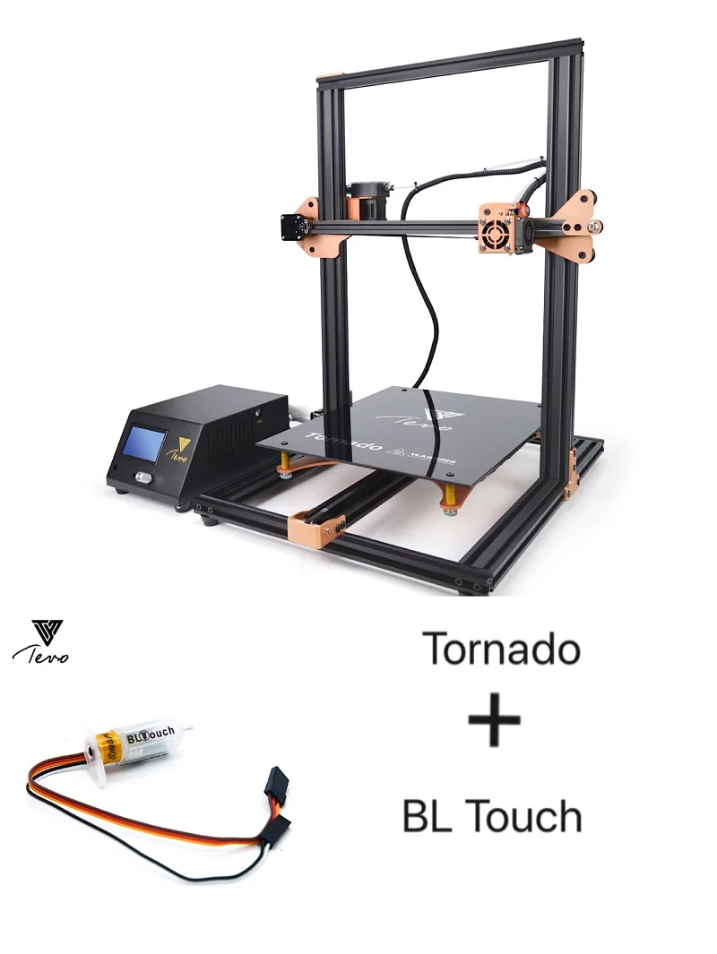 with BL Touch Новейший TEVO Tornado 3D принтер Полностью Собранный алюминиевый экструзионный 3D Печатный станок Impresora 3d с титановым Экструдером - Цвет: with BL Touch