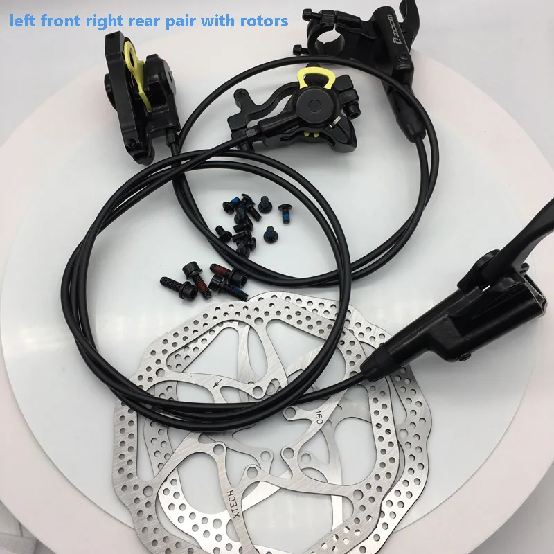 Black pair w rotor Zoom HB-875 тормоз велосипедный велосипед mtb Гидравлический дисковый тормоз горный велосипед тормоз лучше, чем M395 M447 левый передний правый задний - Цвет: Black pair w rotor