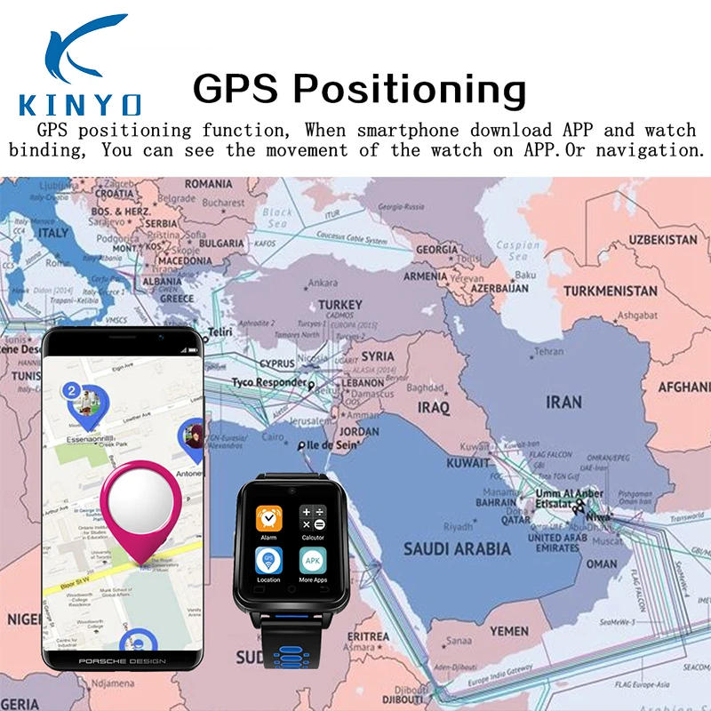 Смарт-часы с GPS водонепроницаемые 720 мА · ч bluetooth Пульсометром | Электроника
