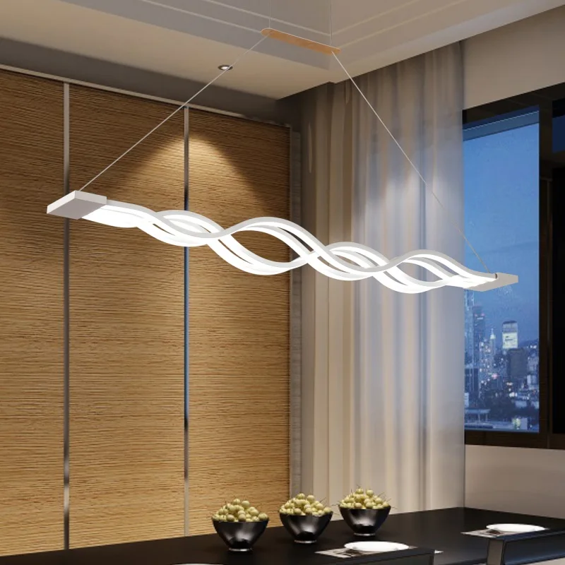 

Modern LED Chandeliers 60cm 100cm 120cm white acrylic for dinning room bar study room hanging chandelier led lights AC90-260V