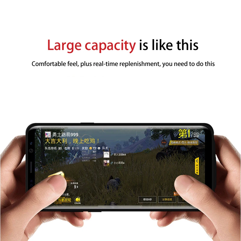 Чехол VVKing с аккумулятором для samsung Galaxy Note 9 настоящий аккумулятор 5000 мА/ч 2 А чехол