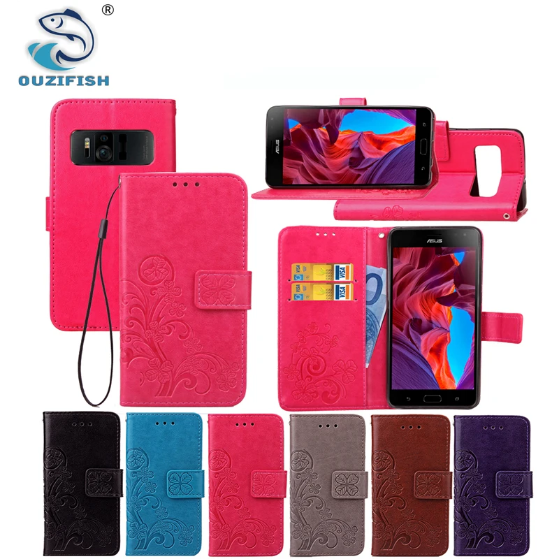 OUZifish Искусственная кожа флип чехол для Asus Zenfone AR ZS571KL телефон откидная крышка с