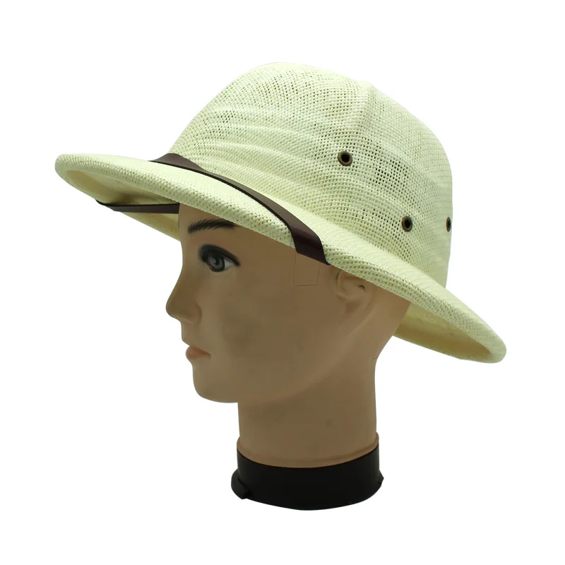 Летняя соломенная шляпа ведро для мужчин от солнца кепка Панама сафари джунгли