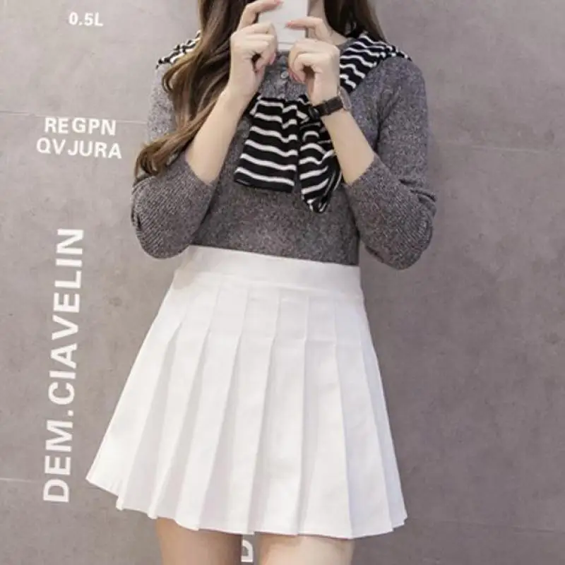 Новый бренд 2017 Весна и лето новая Корейская плиссированная юбка с высокой талией