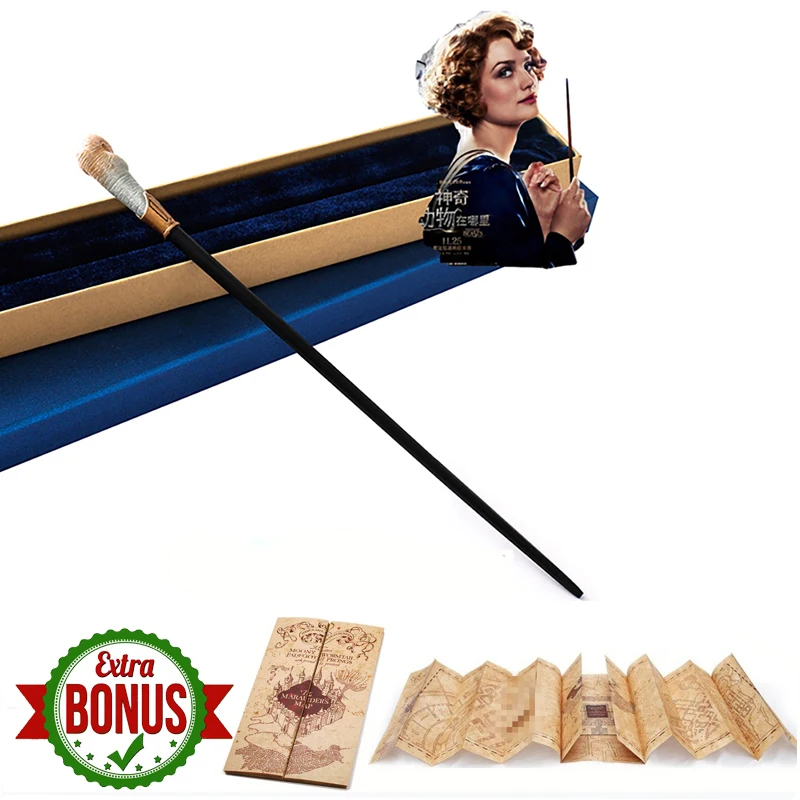 Металлический сердечник Newt Wand Grindelwald Wand с фантастическими животными палочки, где найти их волшебная палочка Рождественский подарок с коробкой