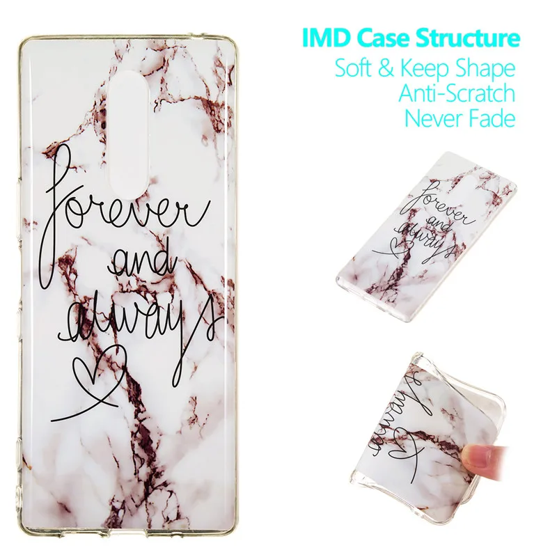 FLYKYLIN Marble Case For Sony Xperia XZ4 Cases XA2 Ultra XZ3 XZ2 L1 L2 Coque Slim Soft TPU Silicone Phone Cover |