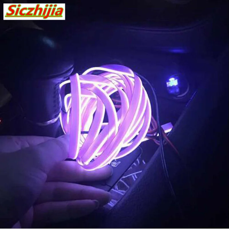 Автомобильное украшение холодсветильник атмосферная лампа 3 метра для Mini One Cooper